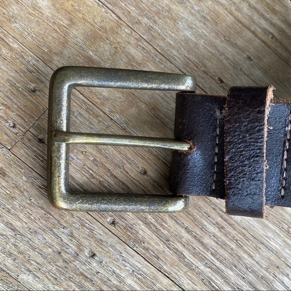 ITSŪS belt leather size 32 with rivets bronze buckle - Picture 7 of 11